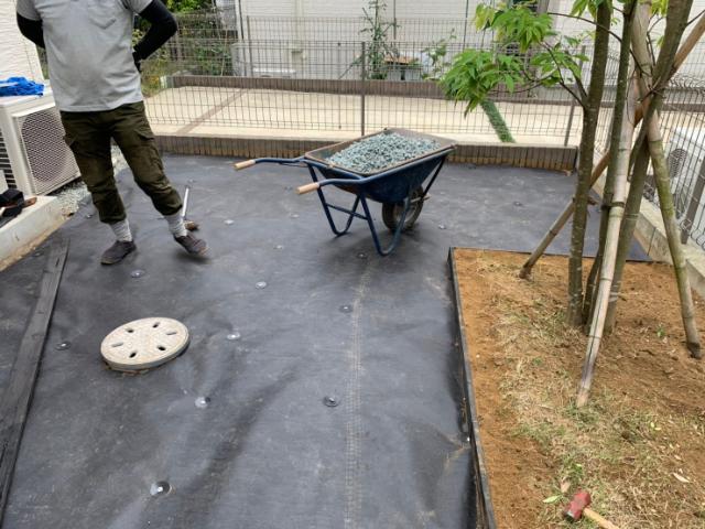 防草シートの施工事例
