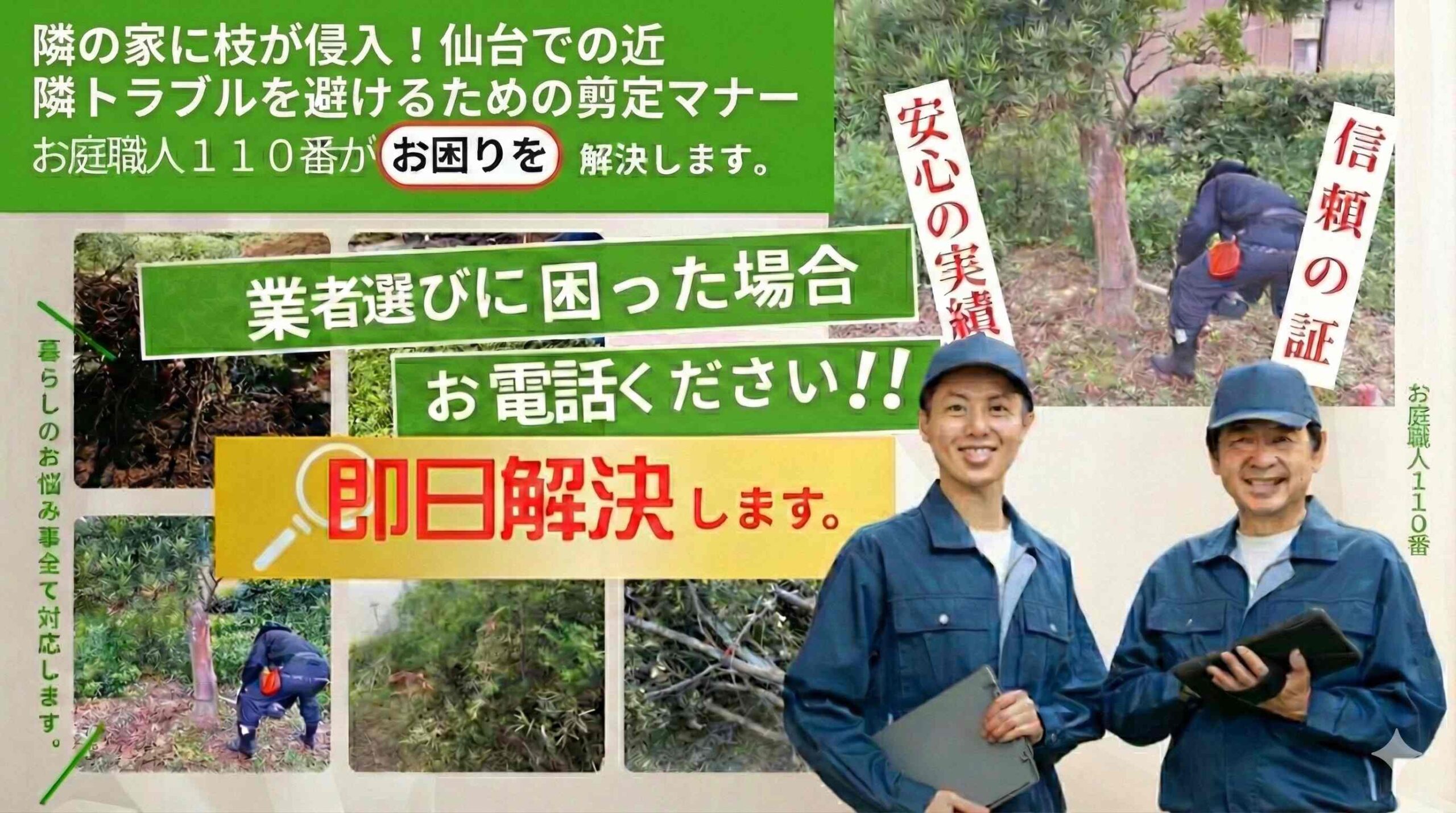 隣の家に枝が侵入！仙台での近隣トラブルを避けるための剪定マナー