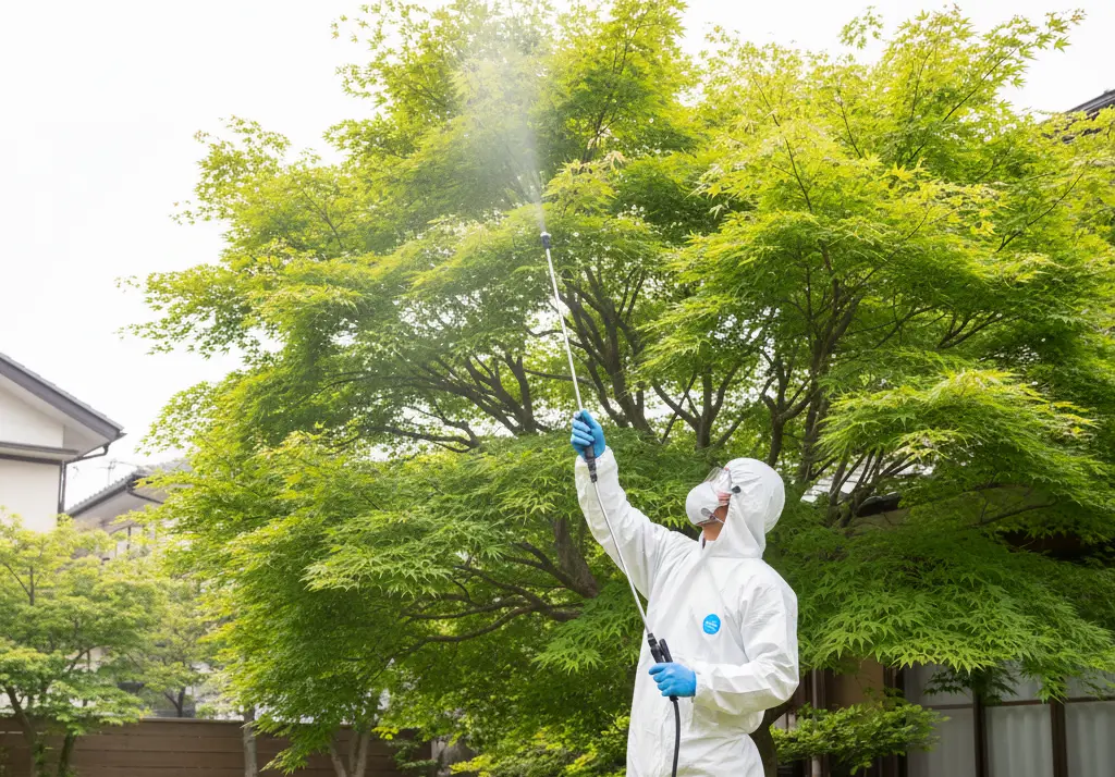 害虫消毒剤散布